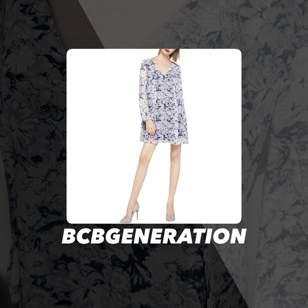 EUC BCBGeneration Bishop Sleeve Shift Dress